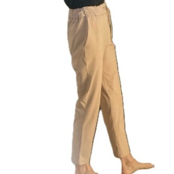 XS Tan Pull-on Ankle Pants from Maison d'Amelie Paris - Picture 4 of 8